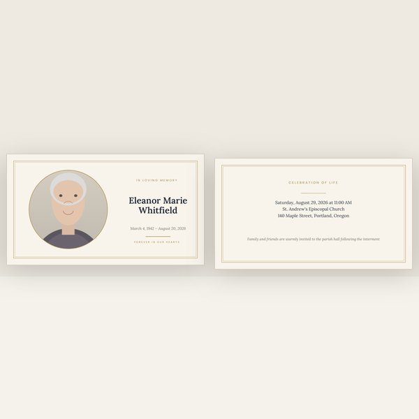 Classic memorial slideshow template
