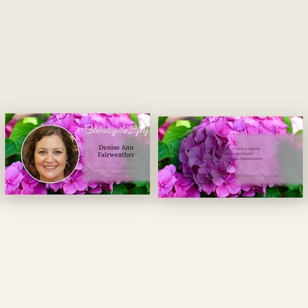 Hydrangea memorial slideshow