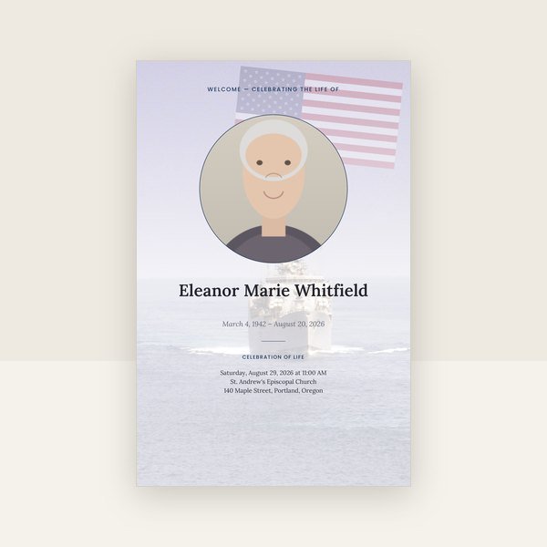 Navy Fleet memorial poster