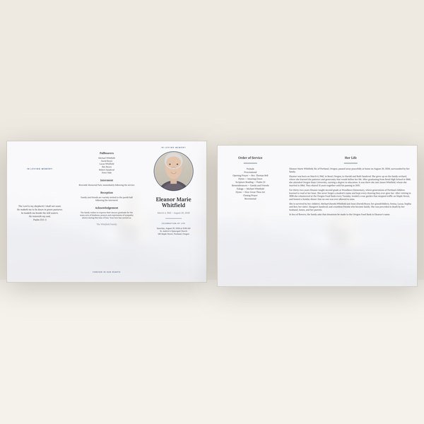 Navy Fleet funeral program — trifold (a4)