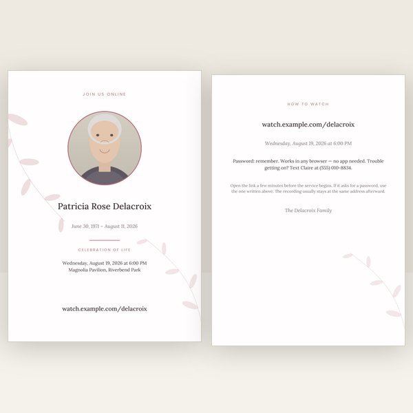 Rose Garden livestream card