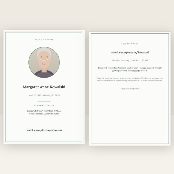 Sage livestream card
