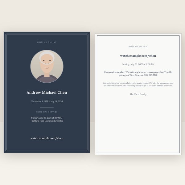Slate & Silver livestream card