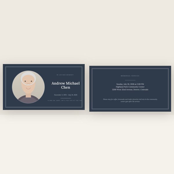 Slate & Silver memorial slideshow